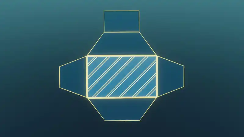 The surface area of a truncated pyramid